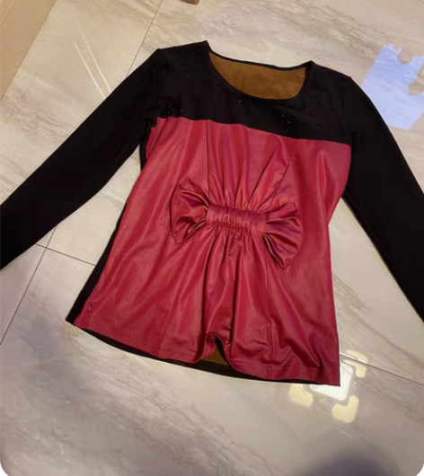 包邮蝴蝶结保暖上衣 感兴趣的话点“我想要”...