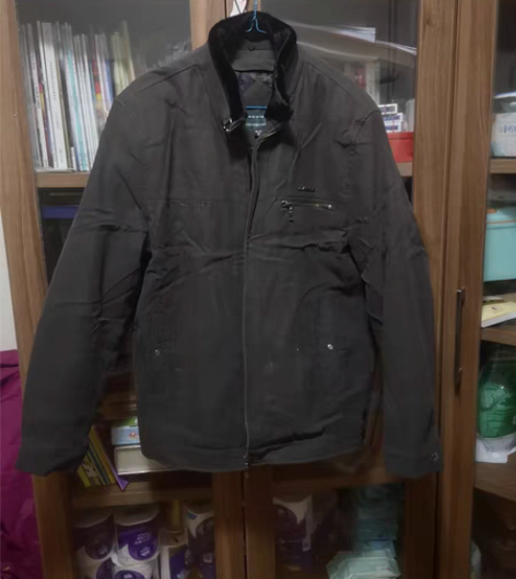 包邮中老年棉服,几乎全新,给爸爸买的一直没...