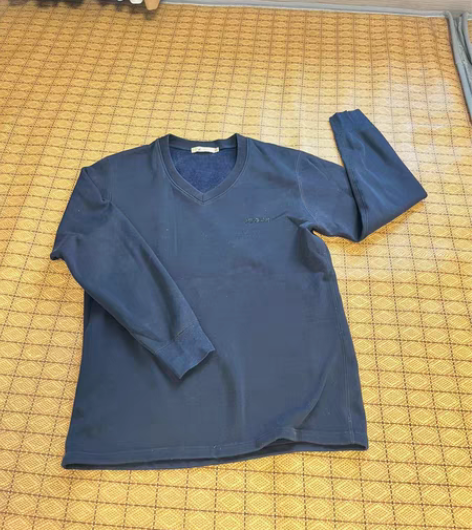 父亲单位发的卡买的，回来闲款式有点显年龄大...