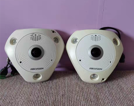 包邮海康威视1200万鱼眼摄像机360度视...