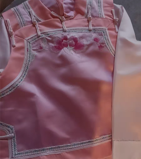 转卖影视剧古装 宫锁心玉 清朝宫女装粉色古...