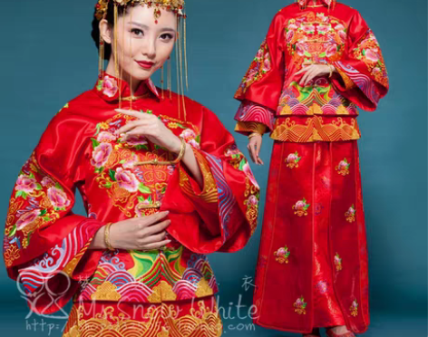 转卖2014新款中式婚礼秀禾服新娘礼服 秀...