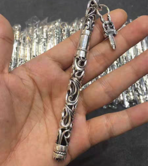 包邮升级版克罗心CH925纯银圆珠笔 银笔...