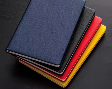 包邮【包邮，2本装】简约笔记本子A5皮面商...