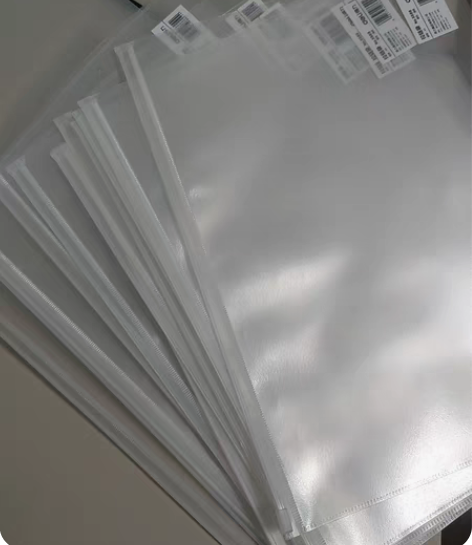 得力文件袋拉边袋透明磨砂考试学生资料袋文件...