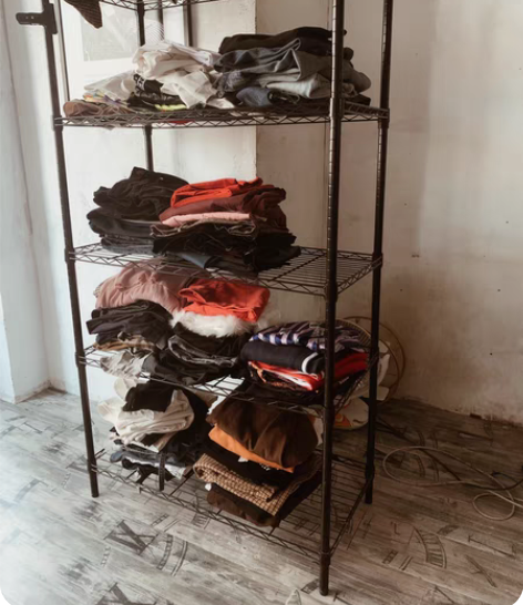 闲置厨房置物架落地多层货架家用阳台多功能微...