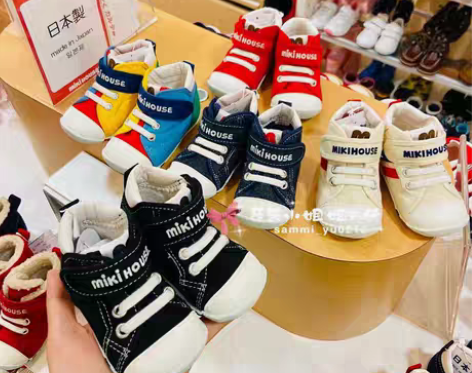转卖日本专柜mikihouse学步鞋一段软...