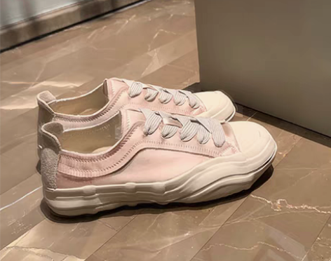 转卖真皮小白鞋女溶解帆布鞋包头半拖鞋女休闲...