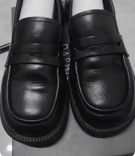 包邮达芙妮女鞋玛丽珍鞋，猪腰子鞋，黑色39...