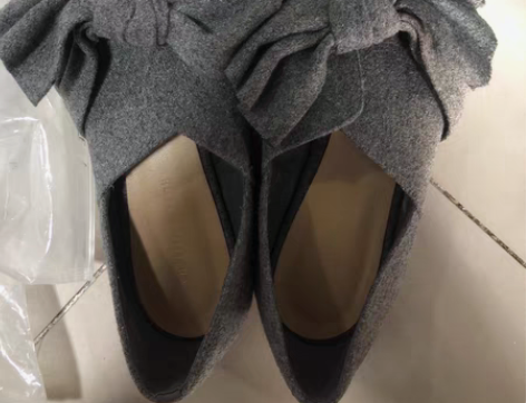 小ck平底鞋蝴蝶结玛丽珍鞋36码偏大 购满...