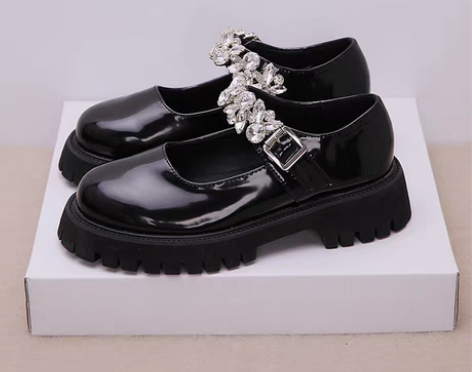 转卖2022春夏新款 日系复古水钻一字扣厚...