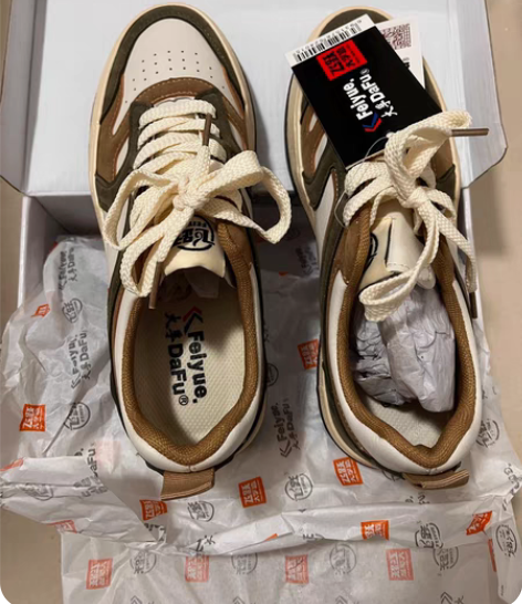 飞跃，只试穿，抖音购入，适合38的脚穿，4...