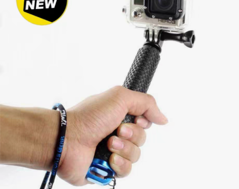 包邮GoPro10/9可伸缩自拍杆19寸手...