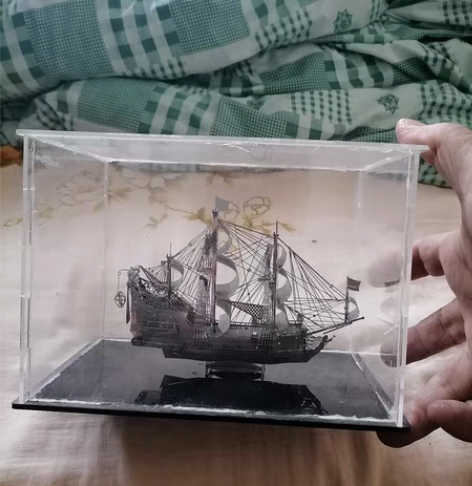 海盗船模型 按图发货。全好。金属,象银。¥...