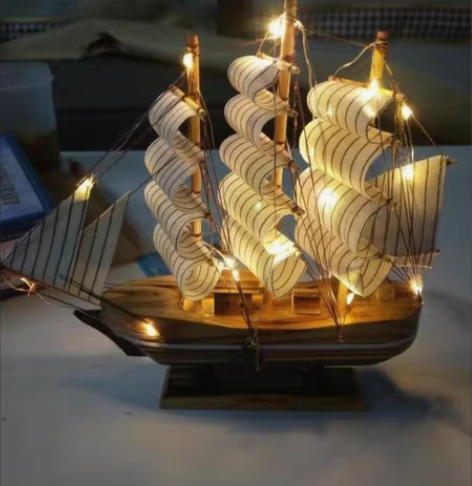 包邮一帆风顺帆船模型摆件客厅房间酒柜装饰品...