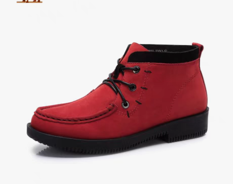 转卖骆驼女鞋 舒适百搭 女靴裸靴 圆头低跟...