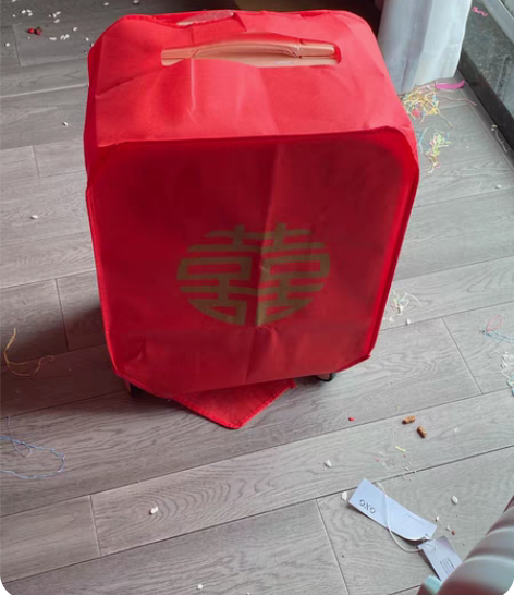 包邮结婚箱套用品陪嫁婚庆罩子密码皮箱双喜字防尘袋行李箱保护套...