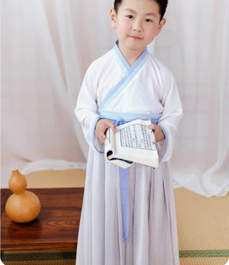 包邮出/换 池夏 仑灵:蓝 原创改良汉服晋...