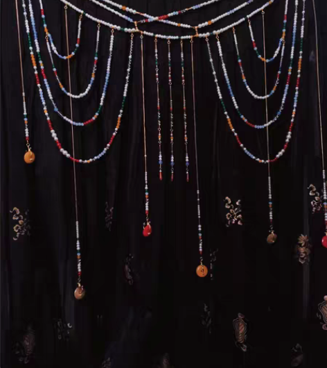 包邮原创藏风腰链 汉元素配饰 唐制汉服 藏...