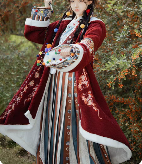 包邮【包邮！】玉术原创汉服女【落花】汉元素...