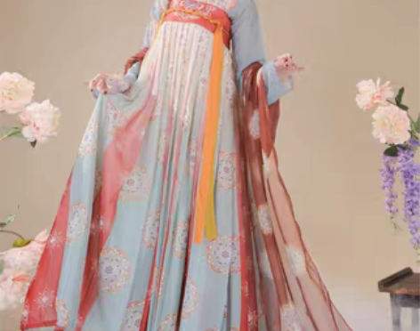 转卖玉术【霓裳】原创汉服女齐胸襦裙唐制复原...