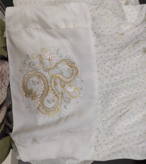 包邮手作娘接jsk汉改褶裙改良诃子裙 图一...