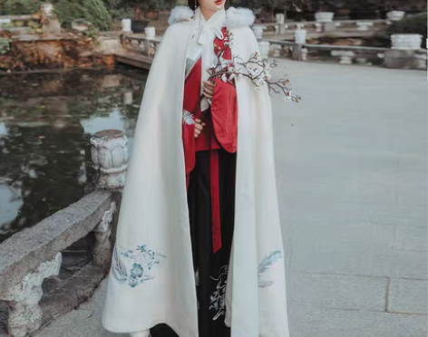 转卖艺缕原创斗篷汉服外套女传统中国风刺绣 ...