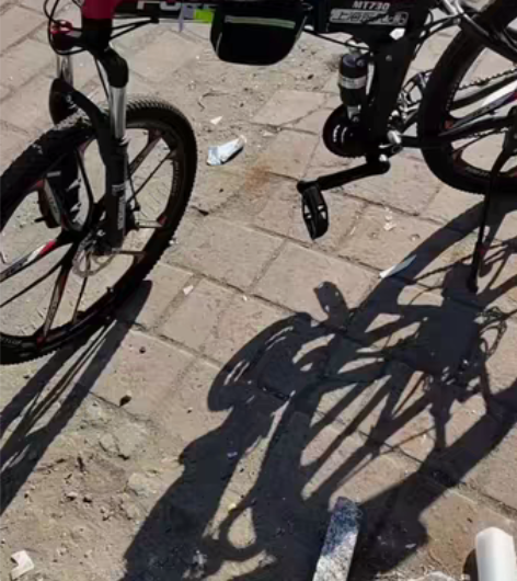 上海永久变速折叠山地自行车铝合金钢圈八五新自家孩子没有时间骑...