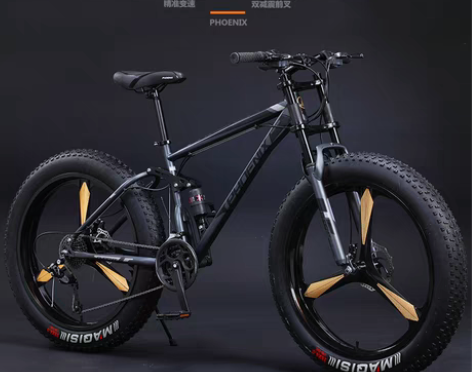 转卖凤凰山地自行车成人越野车沙滩雪地车4....