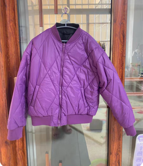 包邮两面穿棒球棉服   袖口有穿过痕迹 不...