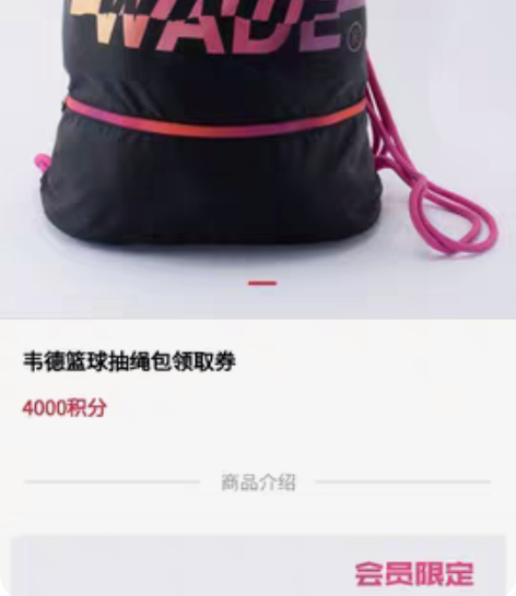 包邮韦德篮球抽绳包 全新未拆封，活动所得5...