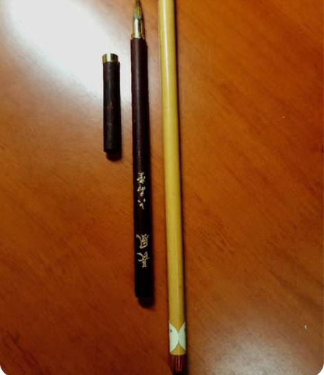 包邮两支兼毫小楷毛笔同出，都未掉毛，开笔后...