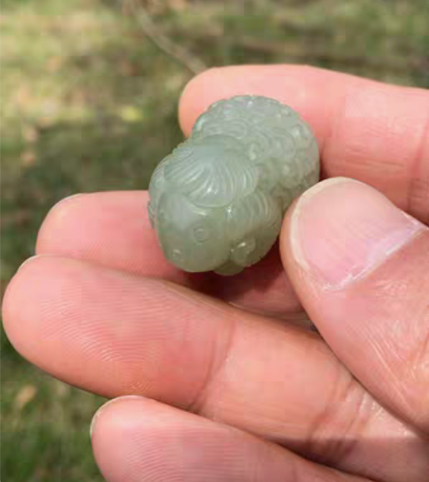 包邮和田玉吊坠“萌羊” 萌羊吊坠：青海湖水...