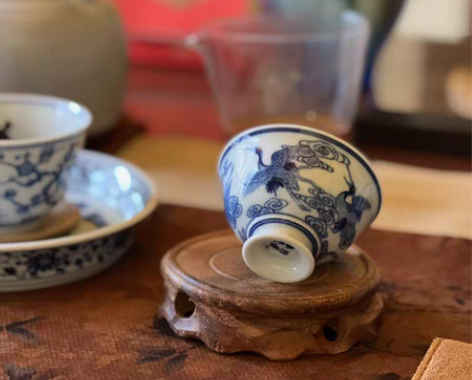 包邮柴窑手工手绘 发色完美 个人珍藏 感兴...