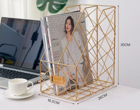 转卖ins简约铁艺办公桌书架办公文件夹架桌...