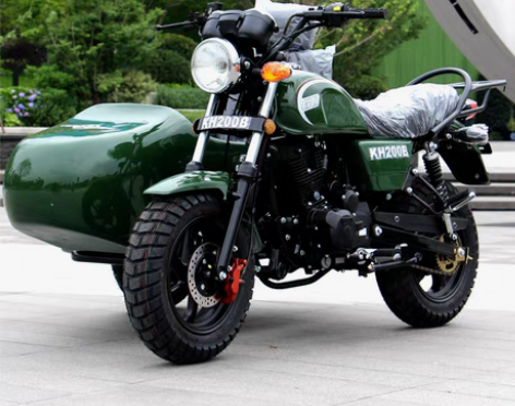 转卖黑色。黑色坤豪200边三轮摩托车侉子偏...