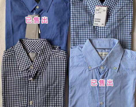 包邮#衬衫/上衣# 男士 格纹衬衫 正装衬...