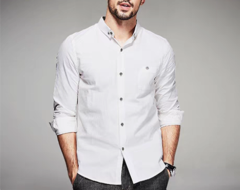 转卖[包邮]Kuegou 白色男士衬衫 男...