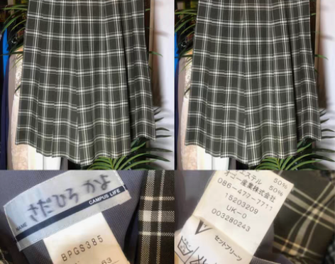 正统校供JK裙日本vintage古着学生裙...