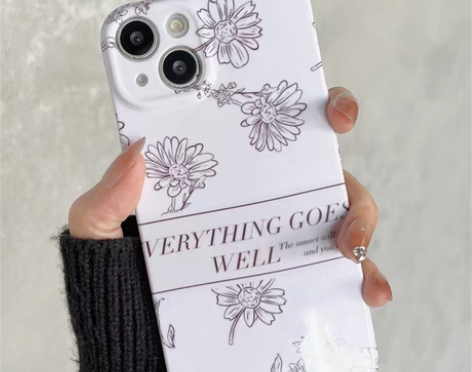 小众复古花朵菲林壳适用iphone12Pr...