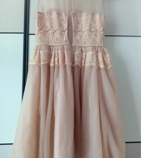 包邮品牌网纱蕾丝连衣裙，购买于专柜正品，买...