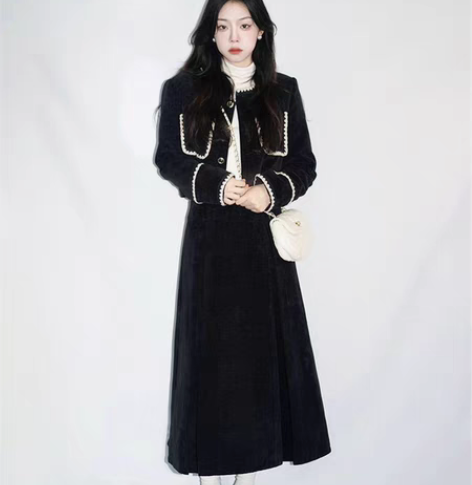 包邮小香风套装 可小刀哦 灯芯绒 80斤到...