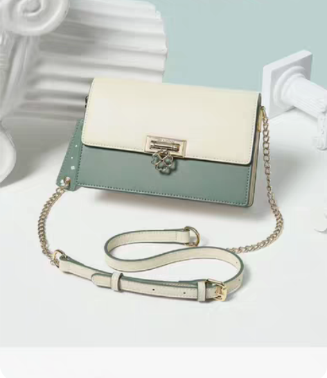 包邮稻草人包包女士高级感小方包时尚百搭单肩...