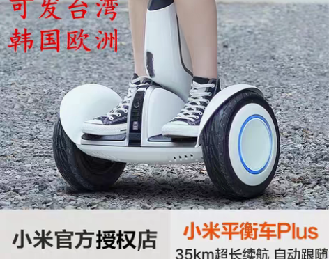 转卖小米九号平衡车Plus双轮智能遥控成人...