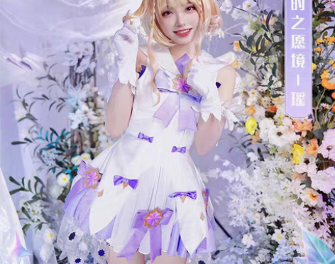 瑶时之祈愿cos大全套 假发是漫美家的 衣...