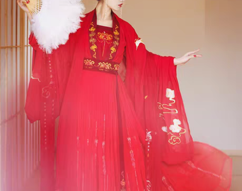 转卖凤求凰-原创花嫁汉服女中国风全套红色齐...