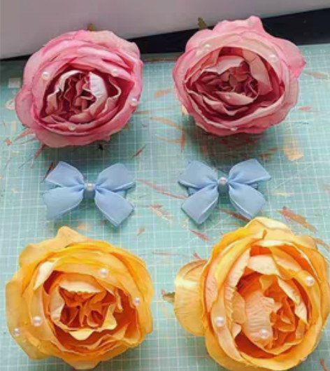 包邮定做花朝如约发饰 包括图上的这些还有手...