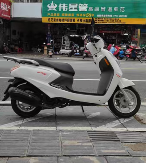 准新踏板摩托车豪爵m boy 萌哥 买菜车...