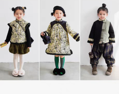 转卖CPRINCE拜年服女童装棉衣加厚旗袍...