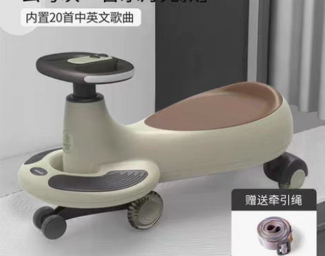 转卖贝易儿童扭扭车万向轮防侧翻宝宝摇摆车大...